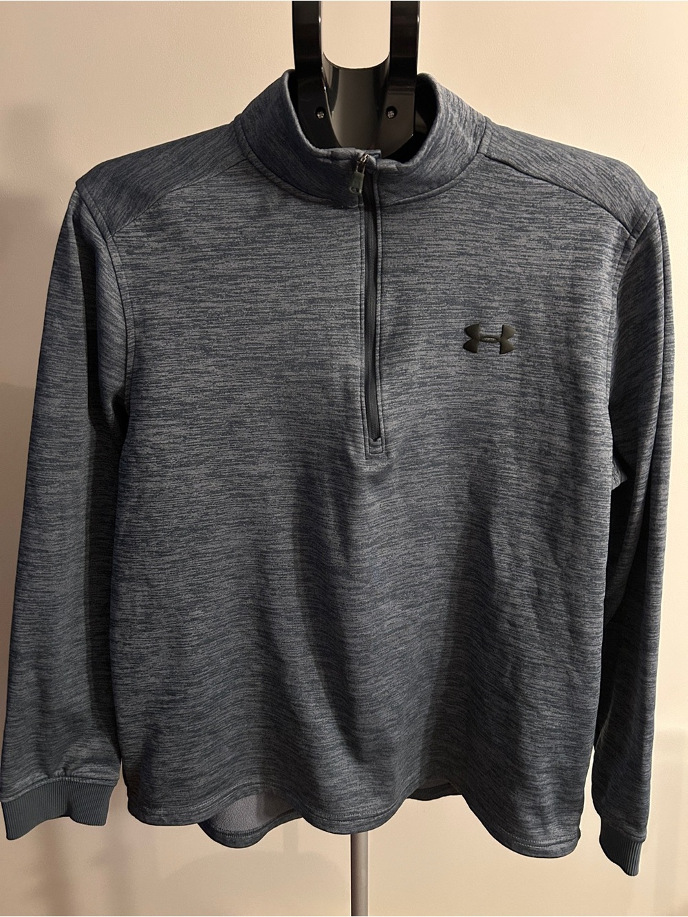 Under Armour Men's Heathered Navy 1/4 Zip Performance Pullover